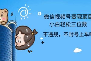 2024最新微信视频号变现项目，小白轻松月入四位数