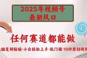 2025年视频号新风口，低门槛只需要无脑执行