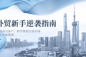 外贸新手逆袭指南：高效成交客户，科学规划全球市场，轻松突破瓶颈