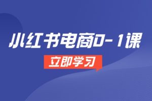 小红书电商0-1课，开店选品全流程，多平台素材处理与爆款笔记制作
