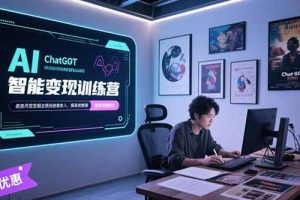AI智能变现训练营，ChatGPT写作变现，电影解说制作，图文带货方法论