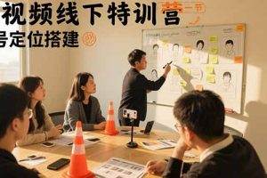 短视频线下特训营：账号定位搭建/口播号拍摄剪辑/直播间流量入口/变现实战