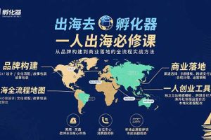 出海去 孵化器 一人出海必修课：从品牌构建到商业落地的全流程实战方法