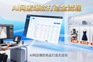 AI网店爆款商品打造实战班：AI技术实现商品图智能处理，快速搭建AI网店