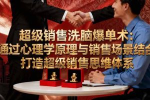超级销售洗脑爆单术：通过心理学原理与销售场景结合,打造超级销售思维体系