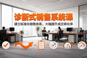 诊断式销售系统课,建立标准化销售体系,大幅提升成交转化率