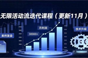 无限活动流迭代课程（更新11月），最新玩法、技术升级、案例复盘，持续盈利月利润3万+
