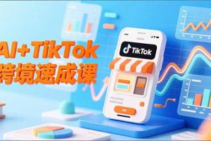 AI+TikTok跨境速成课，智能翻译、店铺定位、流程拆解，7天高效上线运营