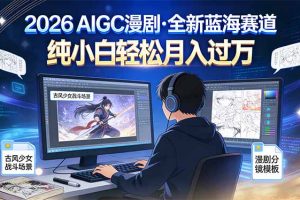 2026年全新蓝海赛道，纯小白轻松月入过万