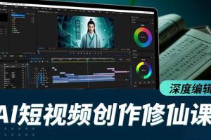 AI短视频创作修仙课，从炼气到金仙、爆款复刻、深度编辑，掌握全栈AI能力