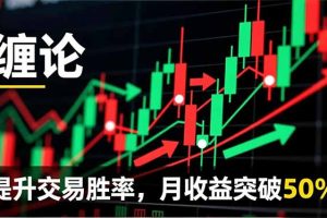 缠论实战系统课程(更新12月)，理论解析+行情分解+买卖点捕捉，提升交易胜率，月收益突破50%
