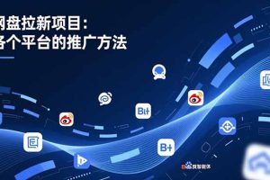 网盘拉新项目：各个平台的推广方法，公众号、截留玩法，微博，B站，百度智能体