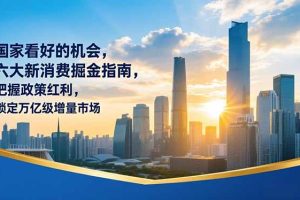 某付费文章：国家看好的机会，六大新消费掘金指南，把握政策红利，锁定万亿级增量市场