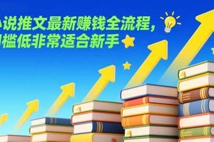 小说推文最新赚钱全流程,门槛低非常适合新手