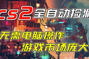 开年王炸CSGO挂机项目，单日捡漏1000+，无需电脑操作，无需进入游戏，支持任何验证