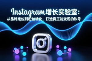 Instagram增长实验室:从品牌定位到粉丝转化,打造真正能变现的账号