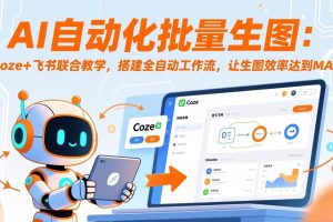 AI自动化批量生图：Coze+飞书联合教学，搭建全自动工作流，让生图效率达到MAX