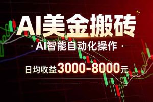 AI美金搬砖项目 | 日入3000-8000元 | 实地可考察  | 主业副业增收首选