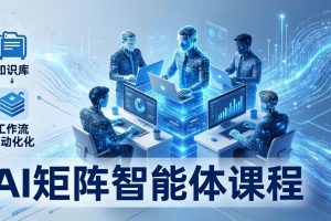 AI矩阵智能体实战：100个数字员工批量生产内容，文本知识库+工作流自动化全搞定
