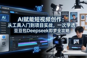 AI赋能短视频创作：从工具入门到项目实战，一次学透豆包Deepseek即梦全攻略