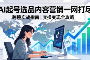 2026 TikTok 跨境AI实操：从零基础到变现全流程，AI起号选品内容营销一网打尽