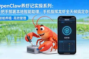 OpenClaw养虾记实操系列-更新：手把手部署本地智能助理，手机指挥龙虾全天候搞定杂活