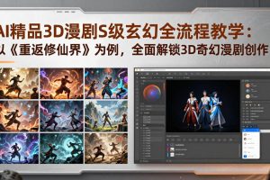 AI精品3D漫剧S级玄幻全流程教学：以《重返修仙界》为例，全面解锁3D奇幻漫剧创作