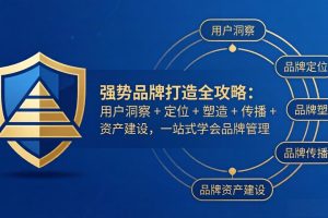 强势品牌打造全攻略：用户洞察 + 定位 + 塑造 + 传播 + 资产建设，一站式学会品牌管理
