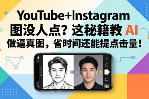 YouTube+Instagram图没人点？这秘籍教 AI 做逼真图，省时间还能提点击量