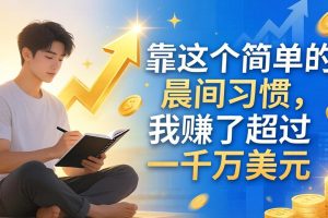 付费文章：靠这个简单的晨间习惯，我赚了超过一千万美元