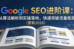 Google SEO进阶课：从算法解析到实操落地，快速突破流量瓶颈（更新2026）