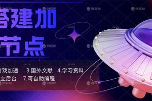 自搭建加速节点，跨境电商从业者，海外游戏重度玩家，海外文献，论文查阅等