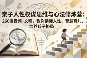 亲子人性权谋思维与心法修炼营：260讲音频+文稿，教你读懂人性、智慧育儿、培养孩子格局