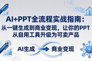 AI+PPT全流程实战指南-更新4月21：从一键生成到商业变现，让你的PPT从自用工具升级为可卖产品