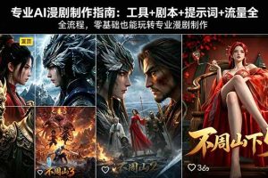 专业AI漫剧制作指南：工具+剧本+提示词+流量全流程，零基础也能玩转专业漫剧制作