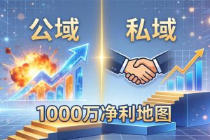 公域玩命出爆款，私域悄悄做成交：这套AI内训课，2026给你打通1000万净利的地图