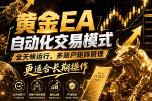 黄金EA量化：多窗口矩阵稳定运行，系统自动执行，收益空间持续放大