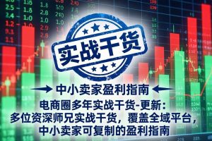 电商圈多年实战干货-更新5月20：多位资深师兄实战干货/覆盖全域平台，中小卖家可复制的盈利指南