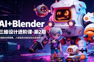 ：AI辅助创意建模，人物道具动画渲染全流程教学