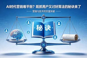 AI时代营销难平衡？既抓用户又讨好算法的秘诀来了【原创双语字幕】