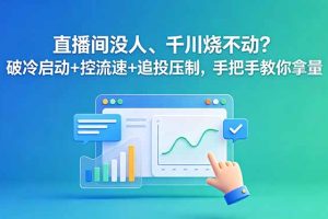 直播间没人、千川烧不动？破冷启动+控流速+追投压制，手把手教你拿量