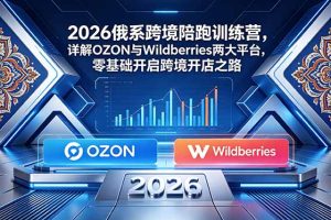 2026俄系跨境陪跑训练营，详解OZON与Wildberries两大平台，零基础开启跨境开店之路