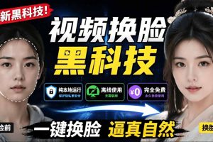 AI 人工智能如此夸张？一键视频换脸黑科技，纯本地离线运行，本地视频换脸娱乐工具， AI FaceSwap