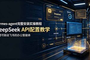 hermes-agent完整安装实操教程,DeepSeek API配置教学,搭建可联动飞书的办公智能体