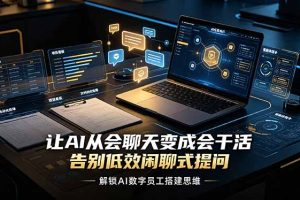 让AI从会聊天变成会干活，告别低效闲聊式提问，解锁AI数字员工搭建思维