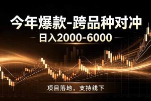 全新跨品种对冲模式上线!日稳定盈利 2000-6000,合规长久可批量放大