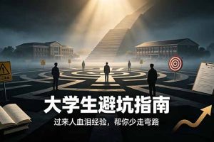 付费文章：大学生避坑指南 ，过来人血泪经验，帮你少走弯路