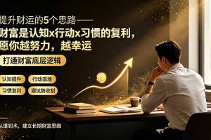 付费文章：提升财运的5个思路——财富是认知x行动x习惯的复利，愿你越努力，越幸运