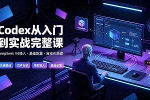 Codex从入门到实战完整课|充值·安装·接入DeepSeek,记忆·插件·Skill·CLI·MCP全拆解
