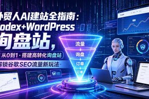 外贸人AI建站全指南:Codex+WordPress从0到1·搭建高转化询盘站·解锁谷歌SEO流量新玩法